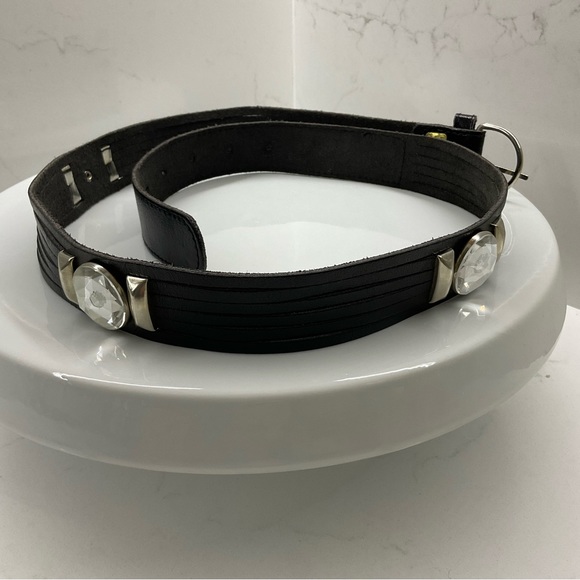 Vintage Echt Leder leather belt with an 80’s Glam Rock feel - Picture 2 of 11